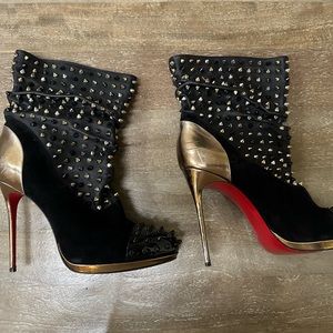 Christian Louboutin spike booties